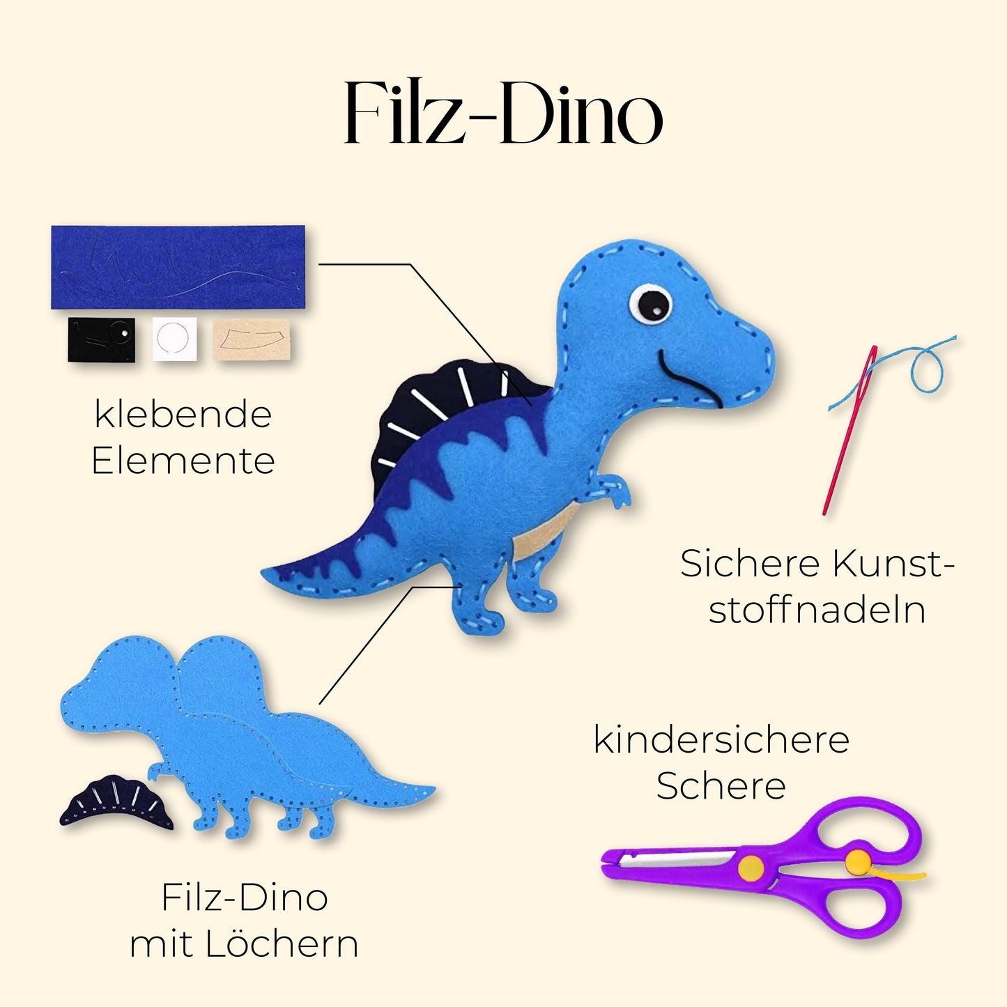 DIY-Nähset: Dino-Abenteuer