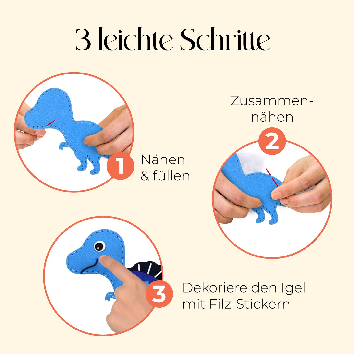DIY-Nähset: Dino-Abenteuer