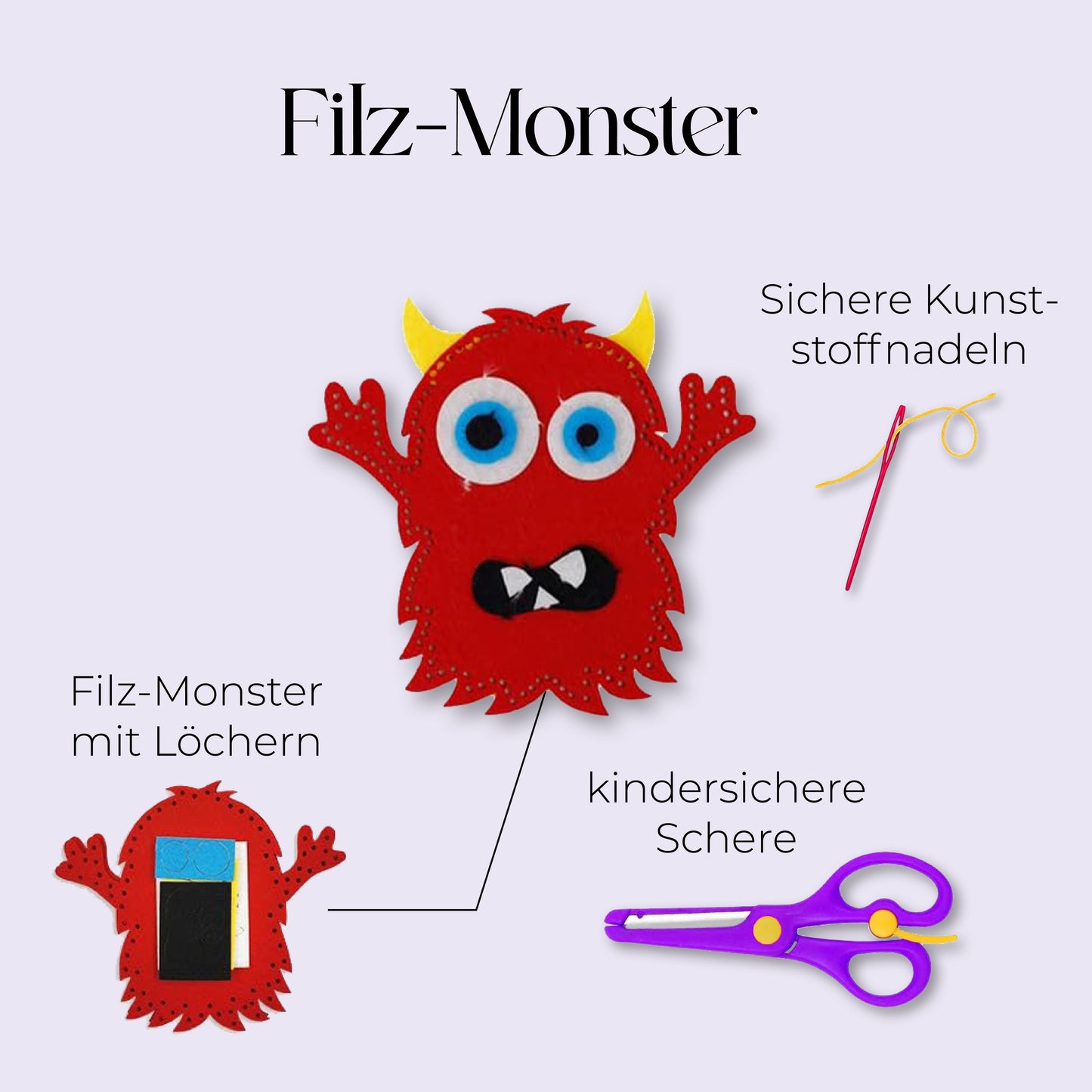 DIY-Naehset: Monster-Spass Details