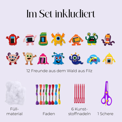 DIY-Naehset: Monster-Spass Elemente