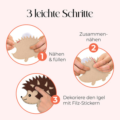 DIY-Naehset: Waldabenteuer Schritte